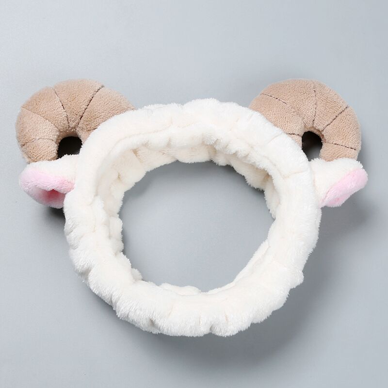 Lavarse la cara en otoño y invierno nuevo clip para el cabello máscara antideslizante pelusa cinta para el cabello lindas bandejas de dibujos animados pareja adornamiento para el cabello