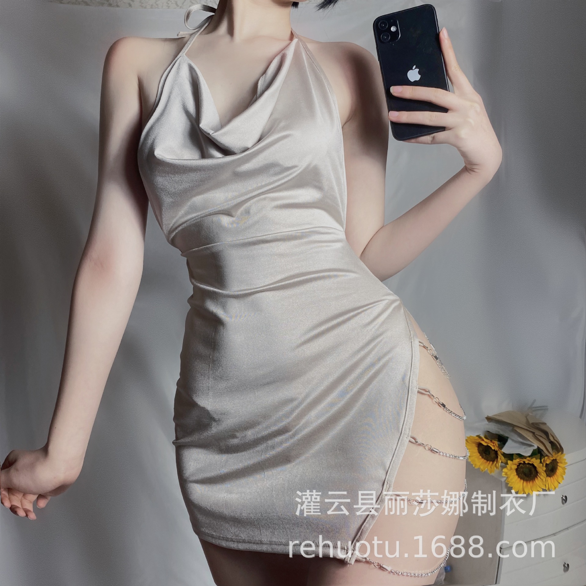 Hot Rabbit Sexy Lingerie Sexy Temptation Lace Sling Pajamas Suit Women's Nightdress Home Clothes a generation of hair