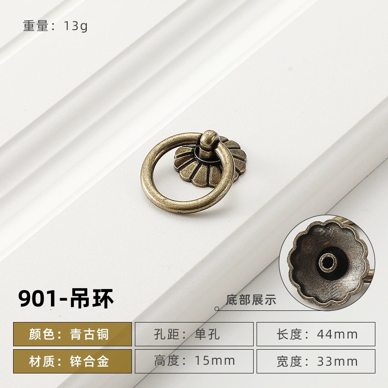Медная длинная вытягивающая рука европейский стиль резьба imitation copper cabinet wardrobe pull hand round single-hole drawer pull ring pull hand