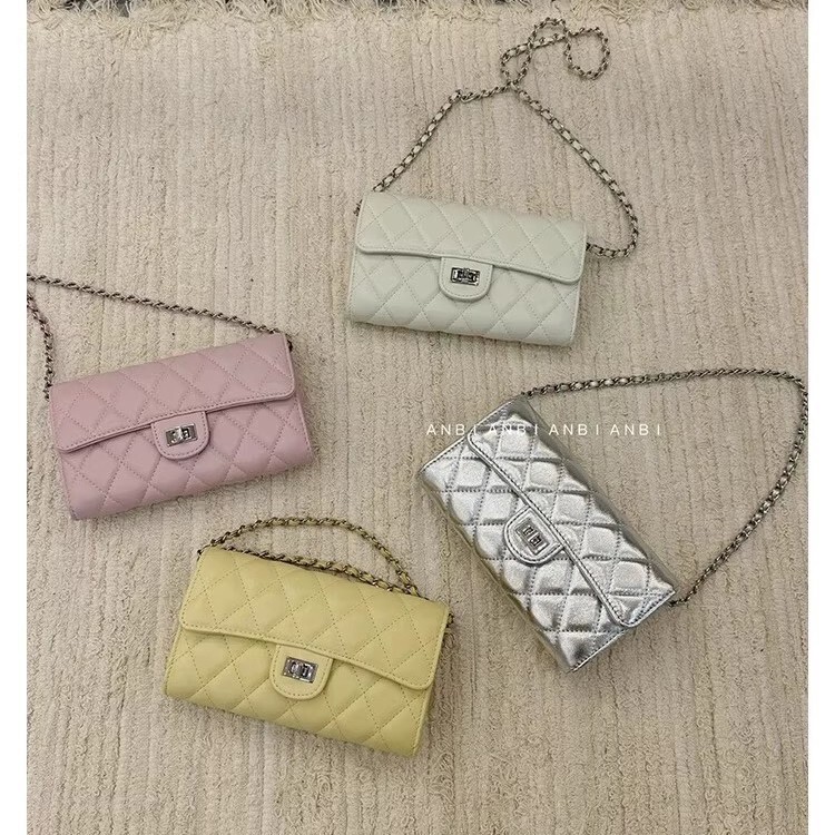 Versatile Mini Square Bag 25 New Style Chanel-Inspired High-End Coin Purse Korean Style Ins Quilted Chain Phone Bag