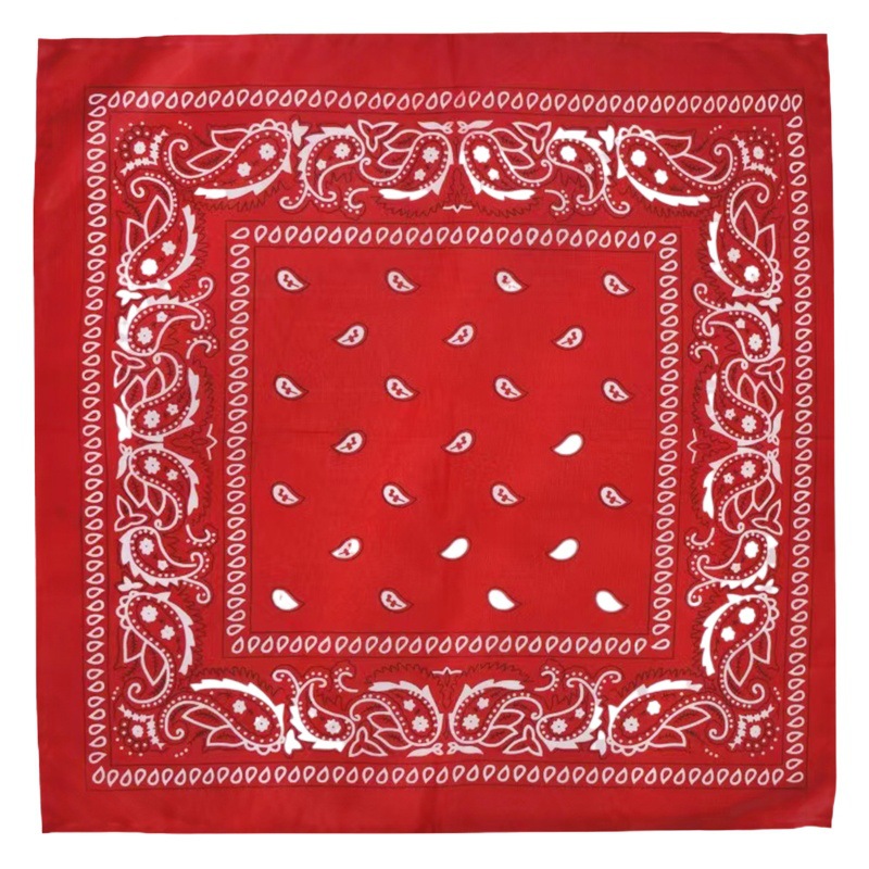 Factory direct supply spot batch of polyester 21g cashew flower scarf Paisley hip-hop hip-hop outdoor polyester