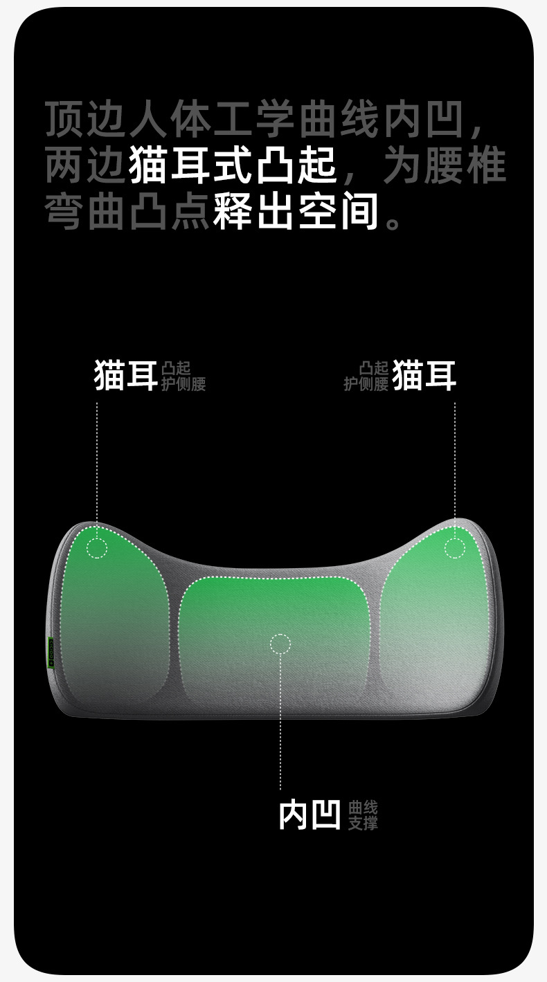 Cicido Multi-Head Pillow Car Neck Pillow Seat Cushion Car Cushion Car Lumbar Support 25 New Pillows