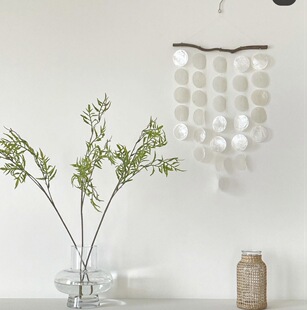 South Korea Ins Style Girl's Heart Natural Shell Wind Chimes Simple Homestay Decoration Home Wall Coffee Shop Soft Dress