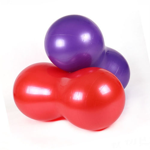 Hot selling thickened explosion-proof peanut fitness ball children's sensory training sports massage ball yoga ball inflatable capsule ball