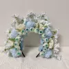 Beautiful hairpin flower [Spring River Flower Moon] blue one