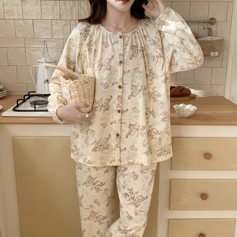 Class a Postpartum Clothing, Pure Cotton, All-Season, Postpartum Breastfeeding, Sweat-Absorbent Maternity Pajamas, Summer Thin Style, Pregnancy Period Class a Postpartum Clothing, Pure Cotton, All-Season, Postpartum Breastfeeding, Sweat-Absorbent Maternity Pajamas, Summer Thin Style, Pregnancy Period