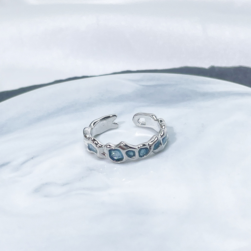 10g Weight Rhinestones Inlay Material Open Rings Classification Adjustable Ring Size 1 Piece Quantity Daily Occasion Copper Material Geometric Pattern Women's Gender Enamel, Plating, Inlay Design IG Style Style Wholesale IG Style Geometric Copper Enamel Plating Inlay Rhinestones Open Rings 16