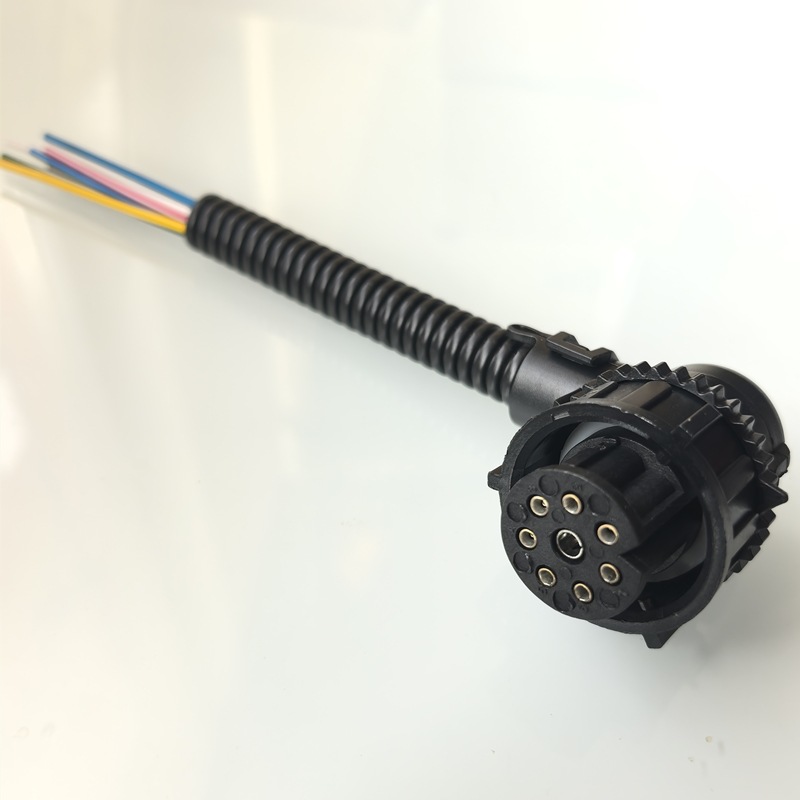 Delong Headlight Plug for Delong F3000 M3000 X3000 8-Pin (Digər kuzov və aksesuarlar) - delong-headlight-female-plug-one-piece