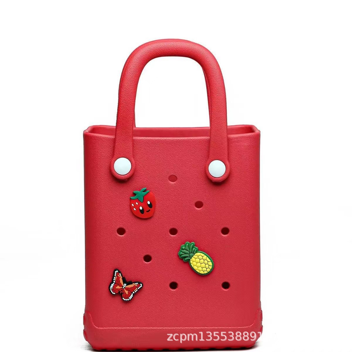 Spot al por mayor cesta de eva de un solo hombro nuevo bolso de playa de vacaciones junto al mar de gran capacidad de verano popular bolso de mano