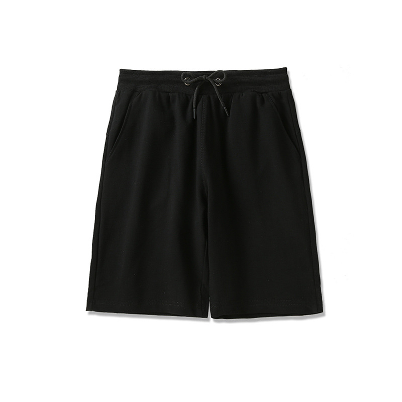 Pantalones deportivos americanos de cinco puntos de color caramelo de felpa, pantalones cortos de hombre sueltos casuales de moda, personalización de ropa exterior de verano de algodón puro