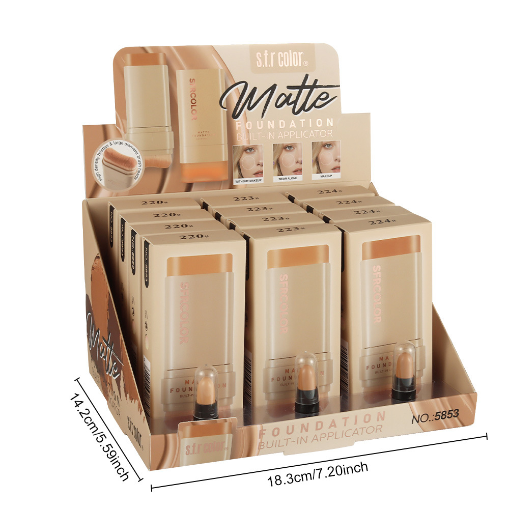 s.f.r color cross-border exclusivo para la explosión de la barra de base para aclarar el tono de la piel impermeable concealer crema de base hidratante para dos cabezas