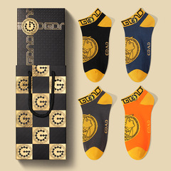 Men's Socks, Short Invisible Socks for Spring and Summer, Thin and Breathable, Anti-Odor, Student-Style, Versatile, Athletic, Low-Lace Ship Socks for Men