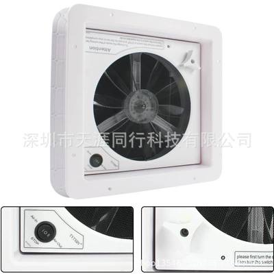 Cross-Border Hot-Selling Rv Ventilation Digər kuzov və aksesuarlar - 12v-manual-no-light-english-black-cover-0100480