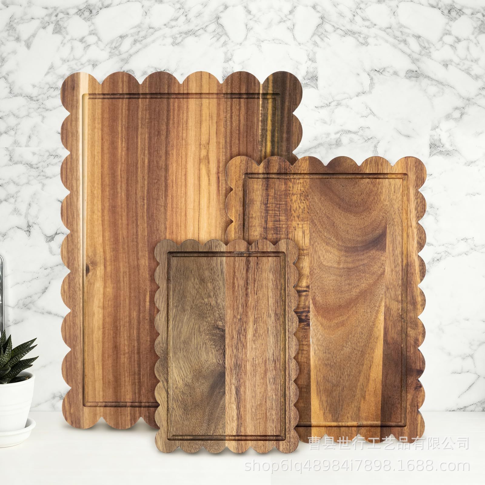 相思木托盘三件套创意花边砧板实木牛排芝士板厨房熟食水果案板