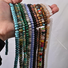 天然石算盘珠散珠diy手工饰品配件手链项链隔珠半成品