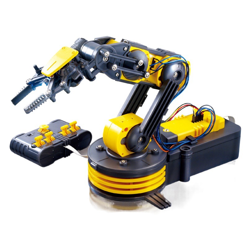 Brazo robótico de control remoto, juguete eléctrico para estudiantes, ensamblaje, bricolaje, tecnología hecha a mano, producción transfronteriza, juguete STEM