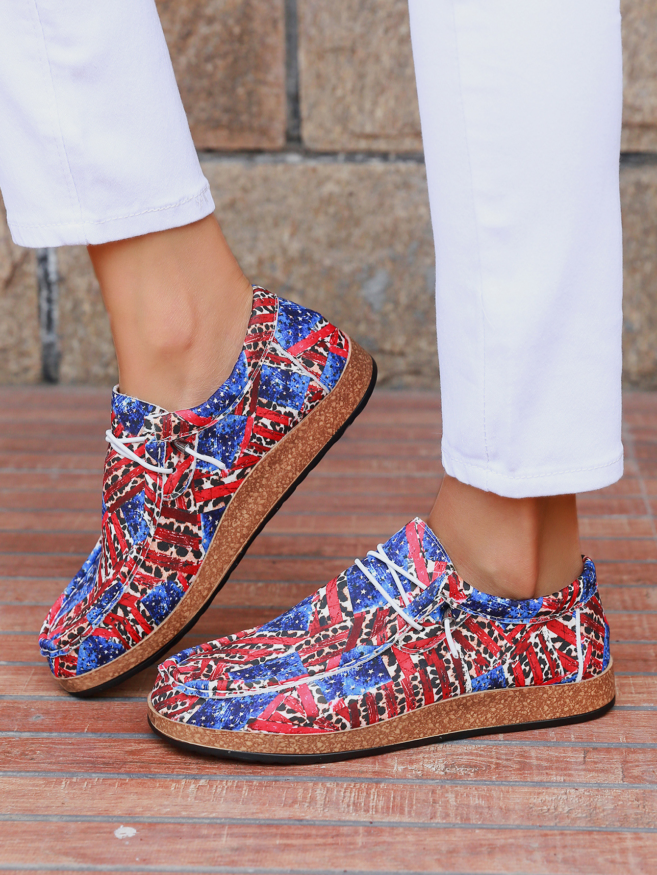 2024 New Thick soled Independent Day Large Fashion Sports and Leisure Board Lazy Shoes_voghion.com