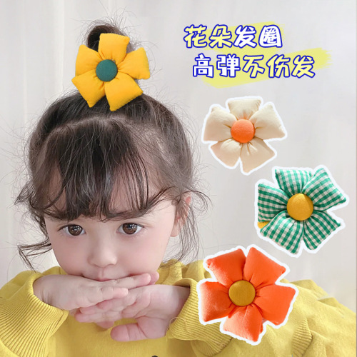 Children's hairbands for girls, flowers, little girls, ponytail balls, hairbands, hairbands, girls' rubber band hairbands