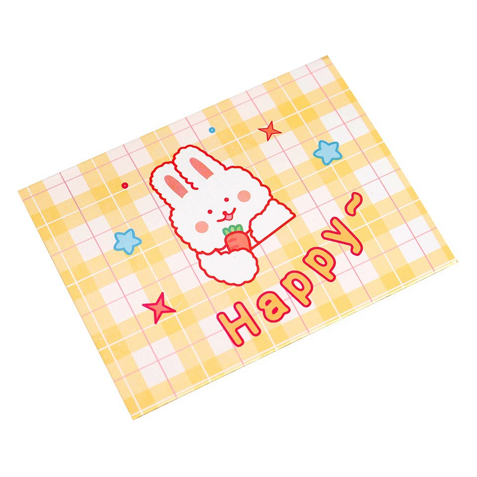 Мультфильм милые ins поздравительная открытка креативный медведь студенческий конверт поздравляет с днем рождения