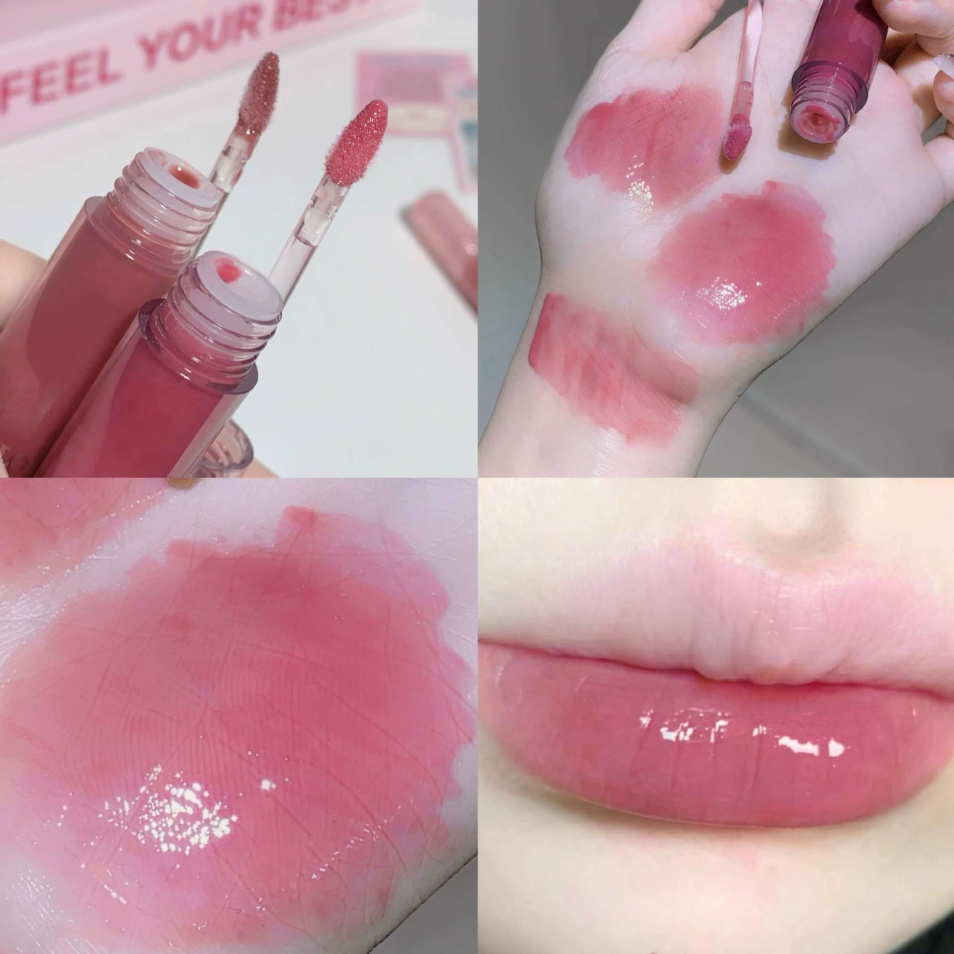 Gege Bear Chocolate Lili Light Lip Hel Win Увлажняющий Увлажняющий Глянец для губ Учебник осень и зима Бедный