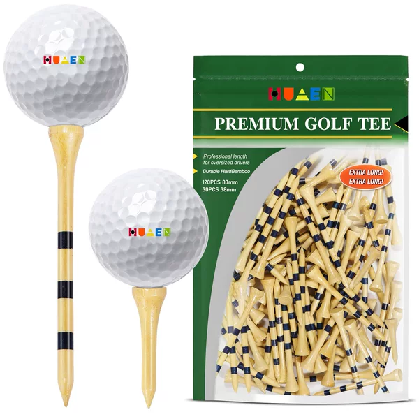 Bamboo high-quality golf nails (2-3/4 "3-1/4" optional) | More durable and stable Golf Tee