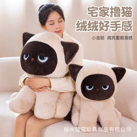 跨境卡通坐姿布偶猫猫咪毛绒玩具陪伴玩偶公仔玩具节日礼物