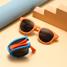 折叠儿童墨镜男童防紫外线女童不伤眼睛宝宝男孩女孩偏光太阳眼镜