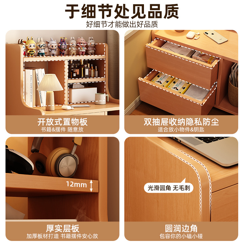 Mesa de cabecera moderna simple y pequeña simple gabinete de almacenamiento doméstico dormitorio pequeño gabinete junto a la cama estante de estante 2025 nuevo