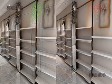 轻奢鞋店鞋架男女鞋货架包包童鞋展示架店铺装修壁挂式多层麦太保