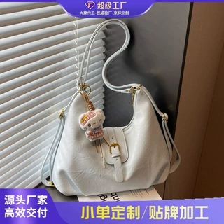 跨境复古休闲双肩托特包女大容量通勤2026新款旅行背包双肩斜挎包