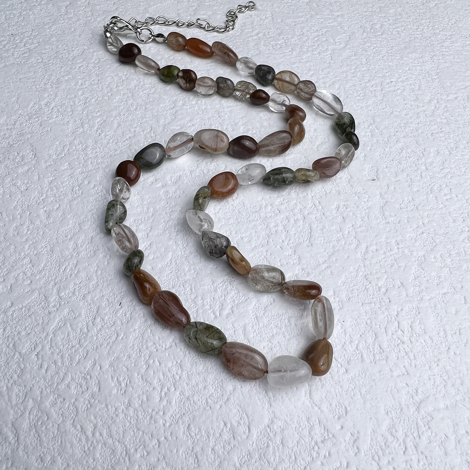 Necklace Classification Ethnic Style Geometric Natural Stone Beaded Necklace