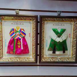 韩国工艺品相框挂画墙壁相框挂件玻璃木框挂饰餐厅家居装修装饰品