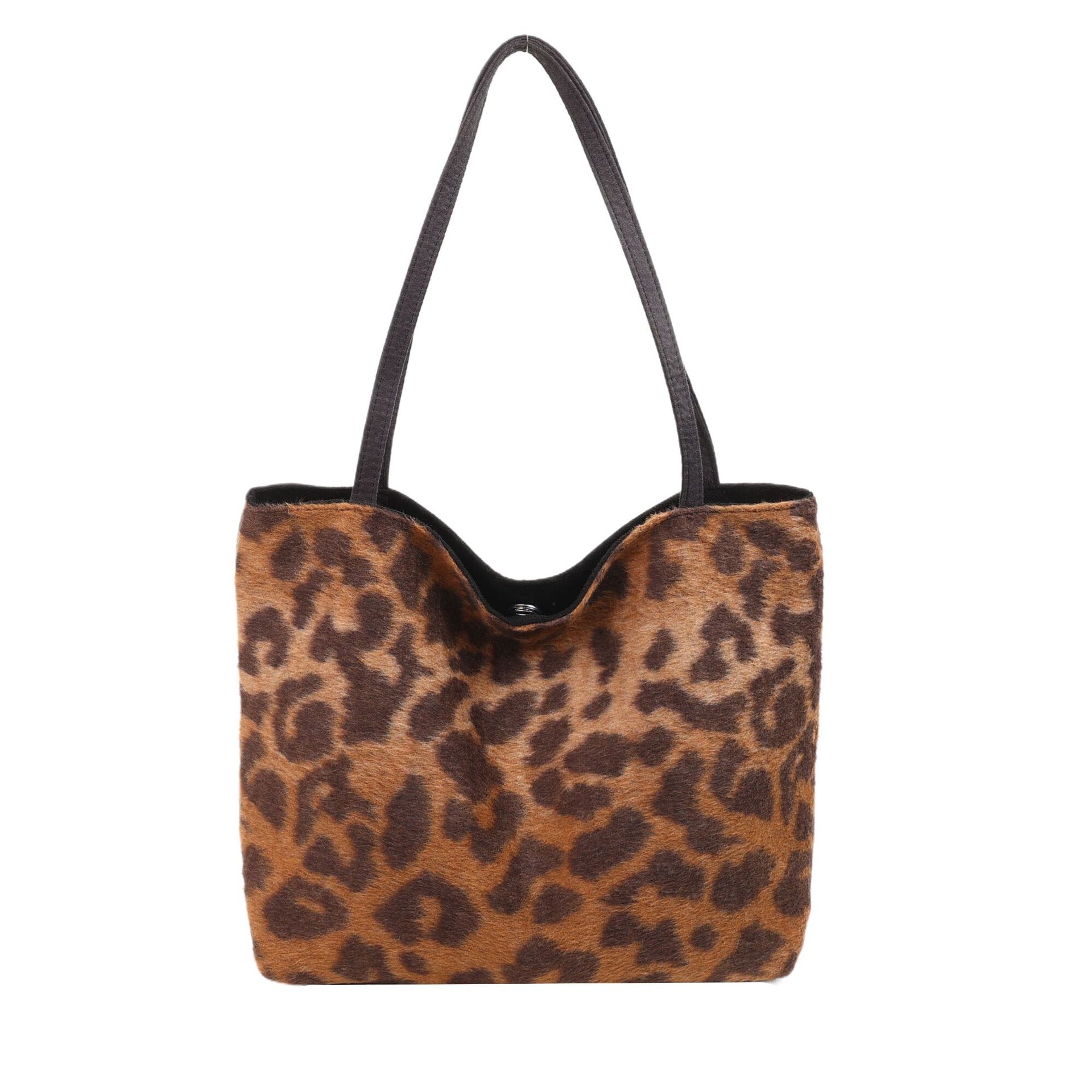 Bolsas de maquillaje de moda con patrón de leopardo, bolsas de mano, 2024 nuevas bolsas de hombro, bolsas de mujer, bolsas de mujer de moda transfronterizas, versátiles