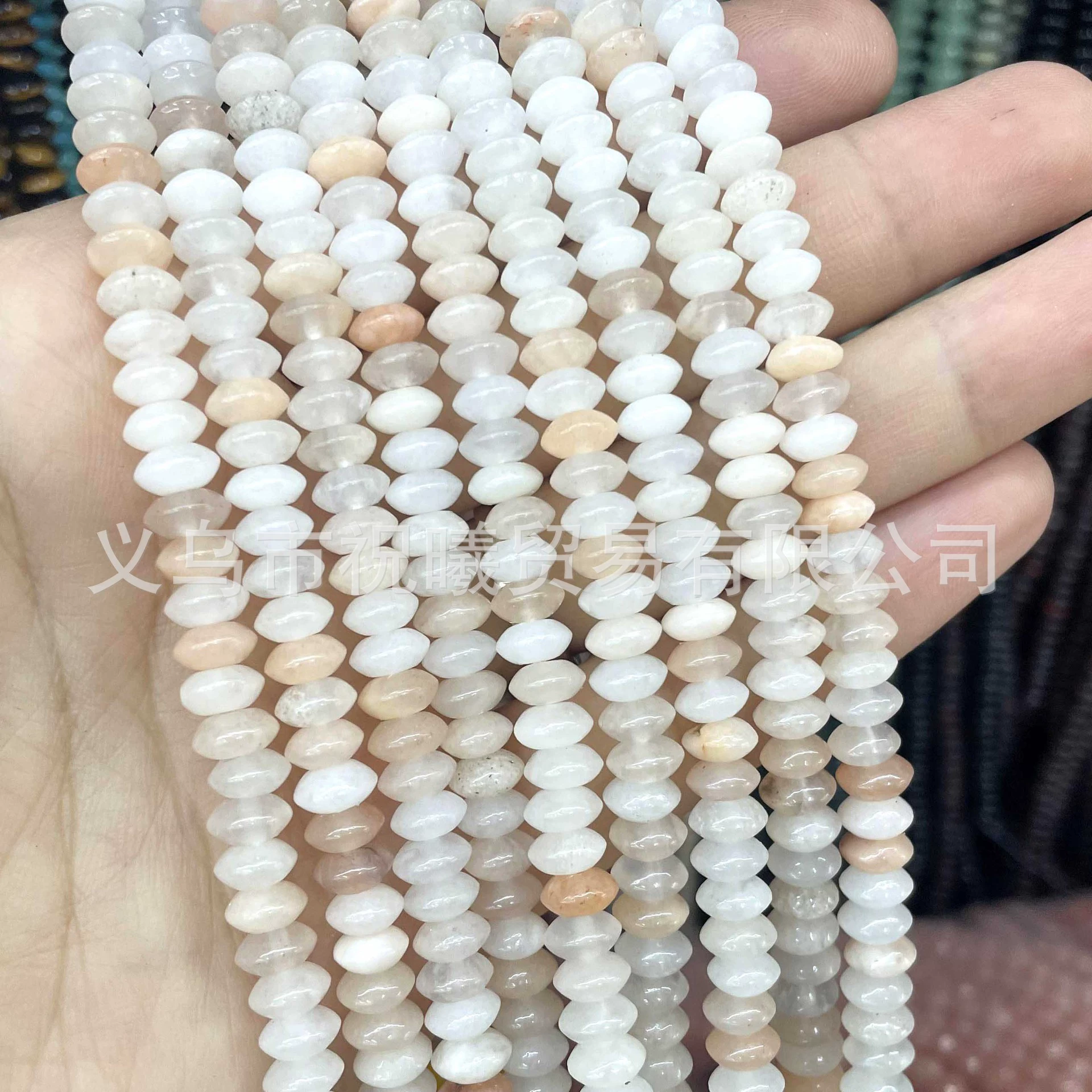 Natural ore jade, beads, accessories, bead bracelet, 3×6mm, geolocation function, wholesale