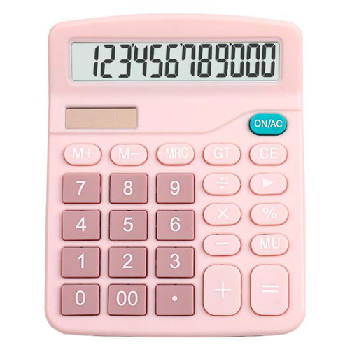 Solar calculator high appearance color dual power supply student computer office accounting calculator wholesale