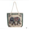 Summer double-sided knitted ethnic shoulder bag, ethnic style