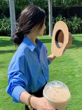 克莱因蓝色防晒衬衫女款早秋2025春季新款衬衣外套上衣轻奢感
