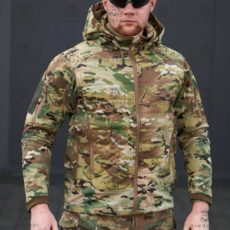 Double-Sided Cotton Outdoor Mountaineering Clothing Slim Fit Winter Camouflage Cold-Proof Jacket Cross-Border Double-Sided Cotton Outdoor Mountaineering Clothing Slim Fit Winter Camouflage Cold-Proof Jacket Cross-Border