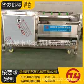 马蹄果去泥毛辊清洗机 荸荠清洗脱泥设备 鲜果食品厂用毛刷去皮机