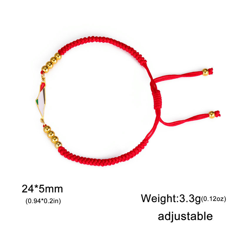 Red golden beads