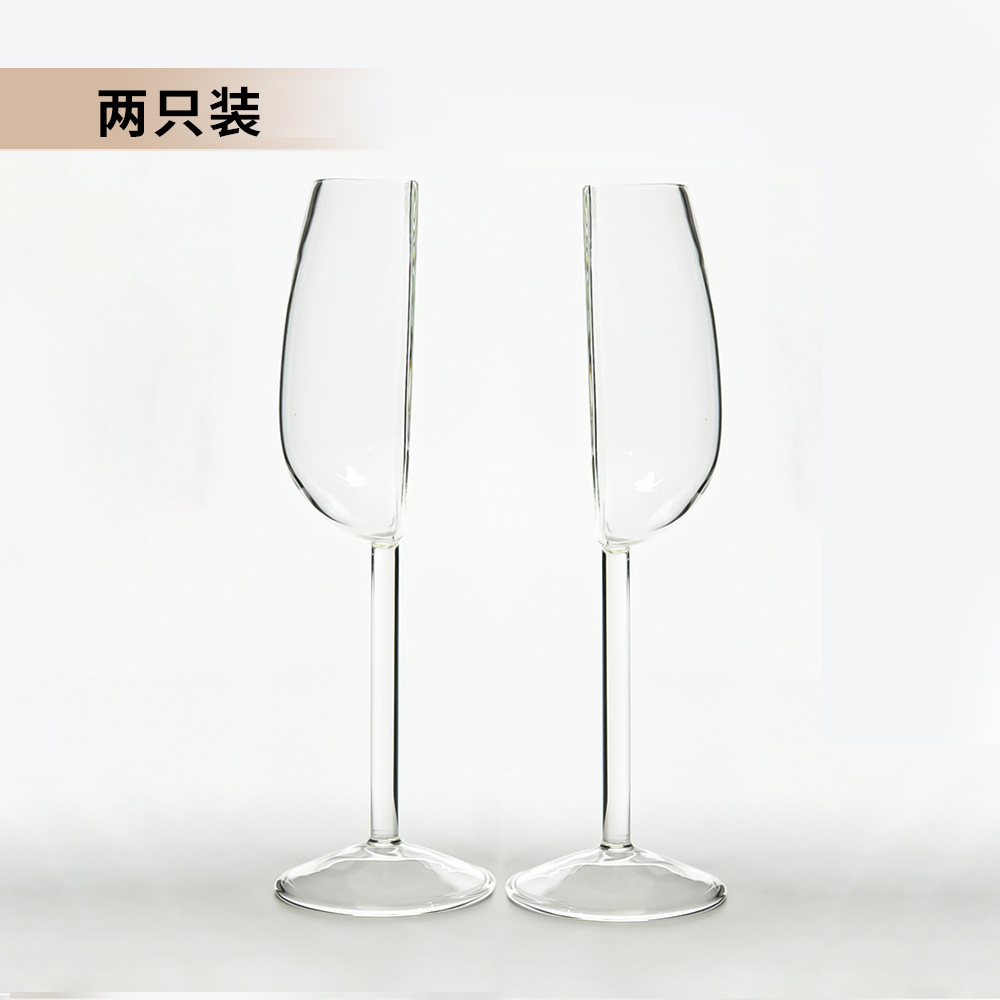 Vaso de vino medio regalo creativo divertido copa de champán copa de vino copa de pie alto escapar vino medio copa de vino