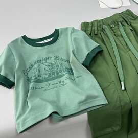 女童夏装套装2026新款大童小女孩夏天薄儿童夏季工装长裤子两件套