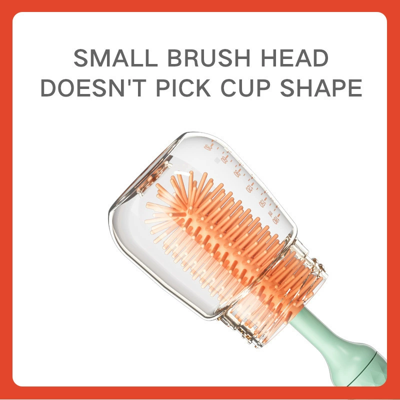 Electric silicone children's bottle brush
