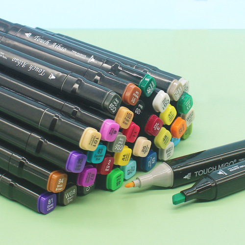New children's set watercolor pen student graffiti double-head brush oily soft-head color marker painting marker pen