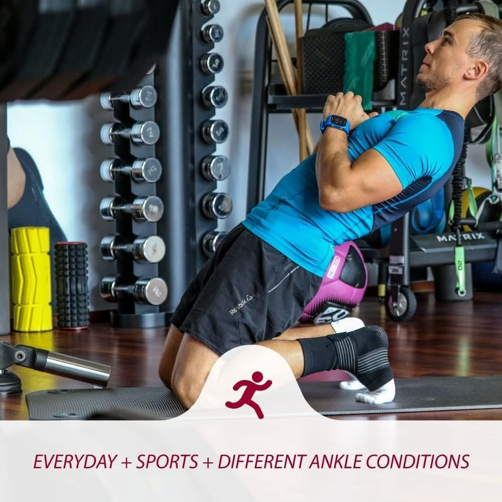 跨境綁帶護踝壓縮襪套繃帶加壓護腳腕戶外籃球足球登山運動護具