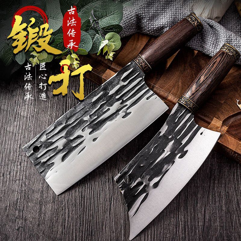 龍泉菜刀純手工鍛打斬切刀廚師專用鋒利切片刀切肉刀家用廚房刀具