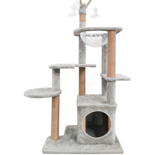 Sisal Cat Tree Cat Bed Cat Pole Cat Stand Integrated Cat Tree with Bed Large Multi-layer Cat Climbing Post Cat Jumping Platform Cat Supplies