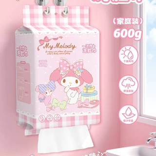 美乐蒂洗脸巾 三丽鸥洗脸巾大包家庭装悬挂洗脸巾加厚干湿两用