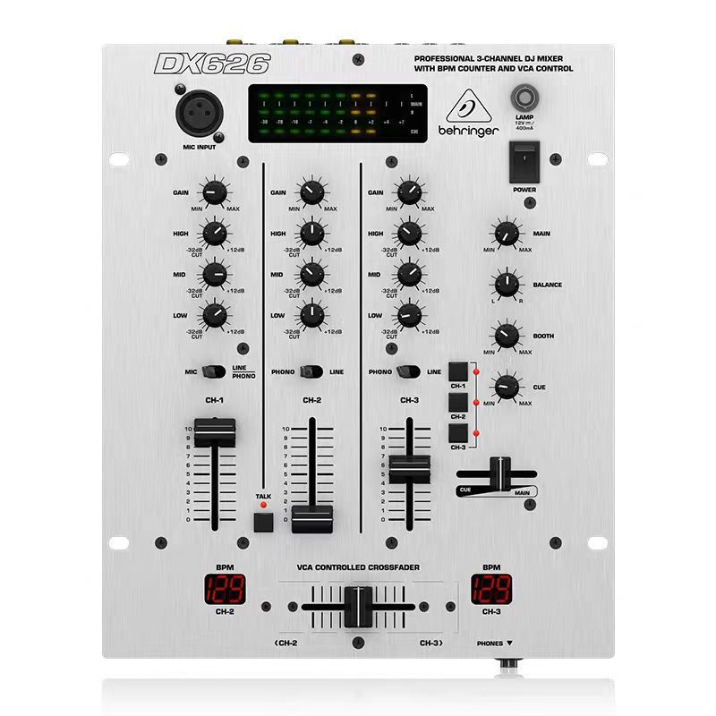 BEHRINGER/百灵达DX626专业3路调音台DJ现场舞台混音器直播演出