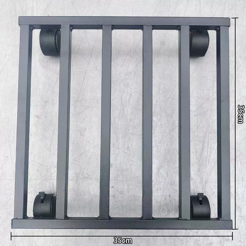 Bandeja de maceta rectangular con rueda pecera refrigerador muebles pesados carga base móvil soporte de flores bandeja de rueda universal